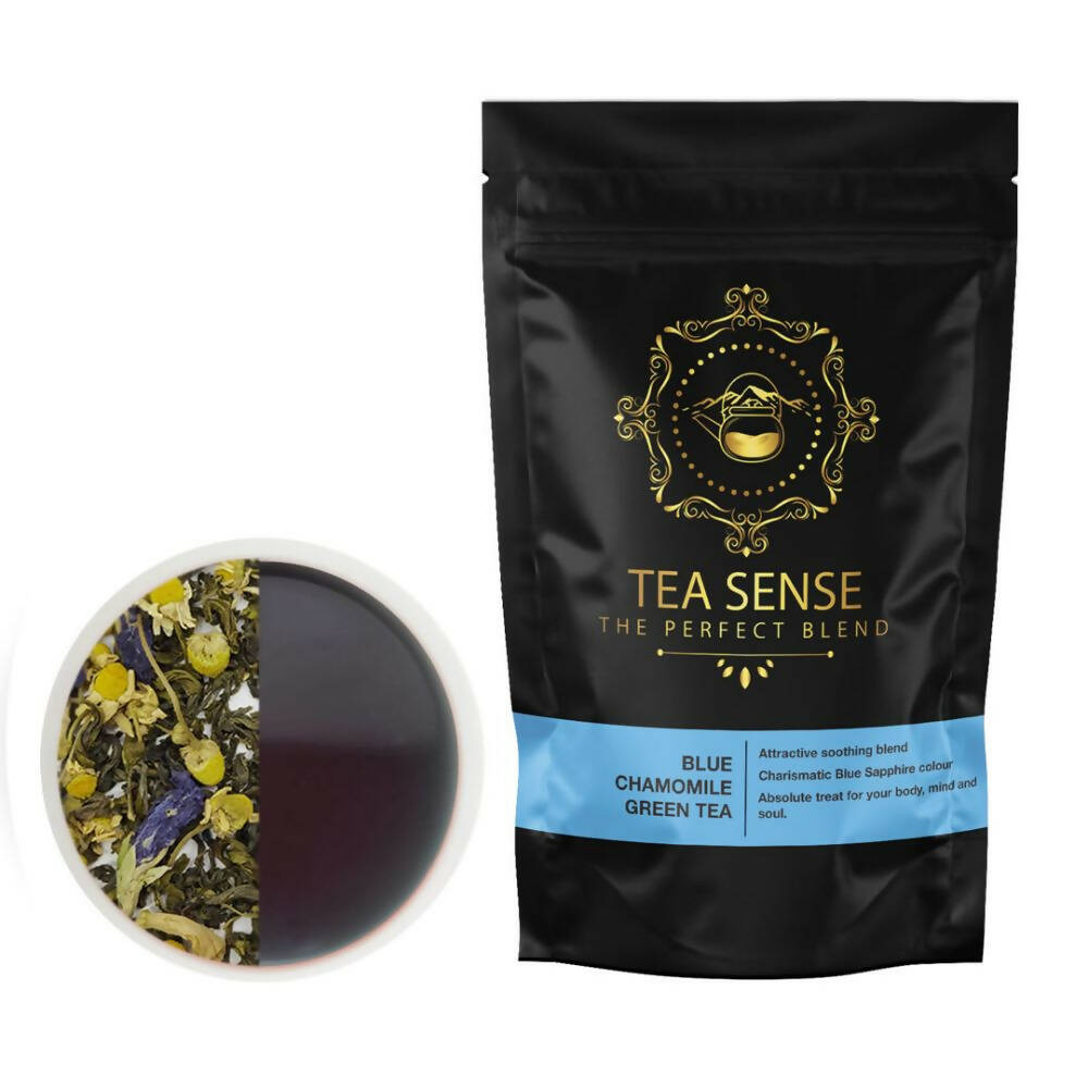 Tea Sense Blue Chamomile Green Tea | Grocsy
