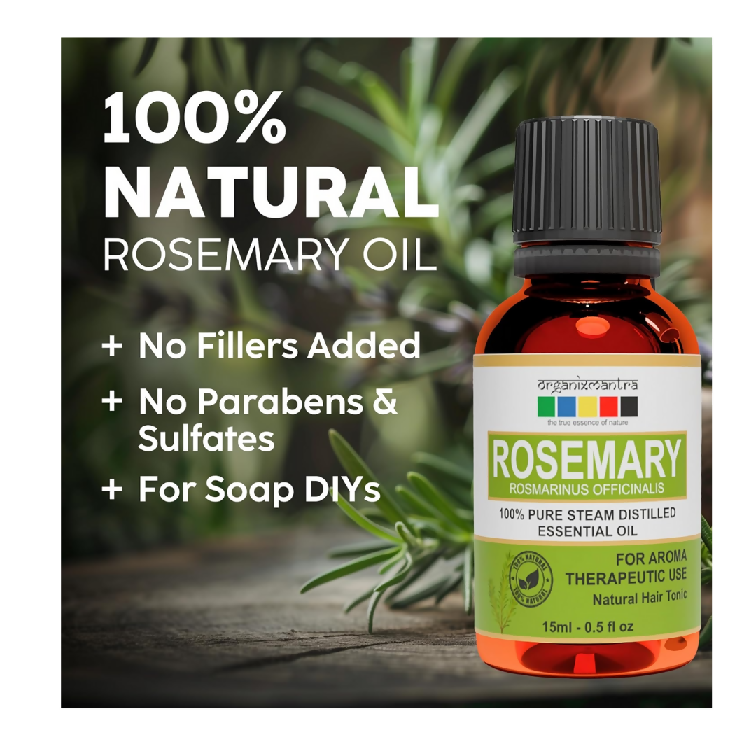 Organix Mantra Rosemary Oil for Hair - 100% Natural Rosemary Hair Oil | Grocsy