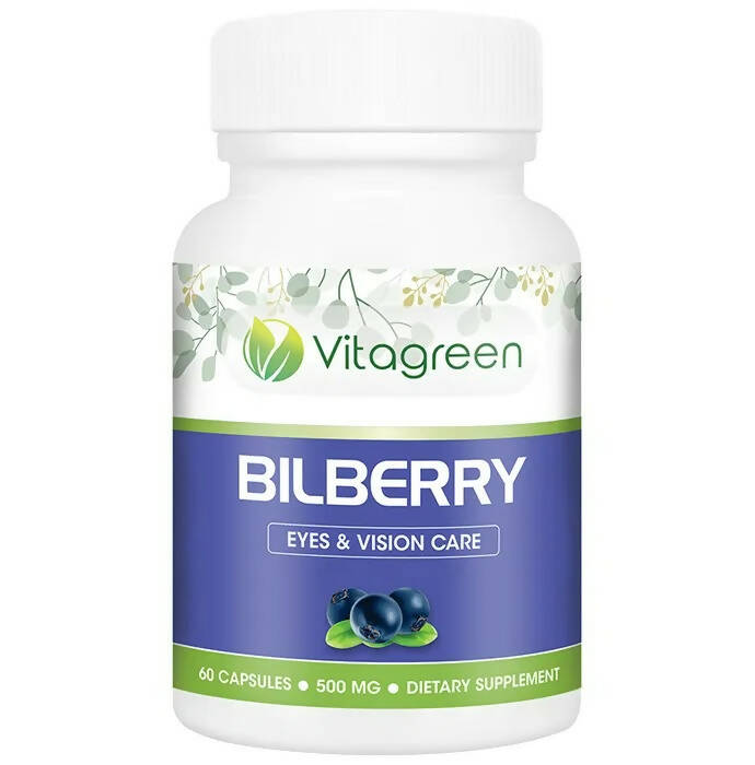 Vitagreen Bilberry Capsules | Grocsy