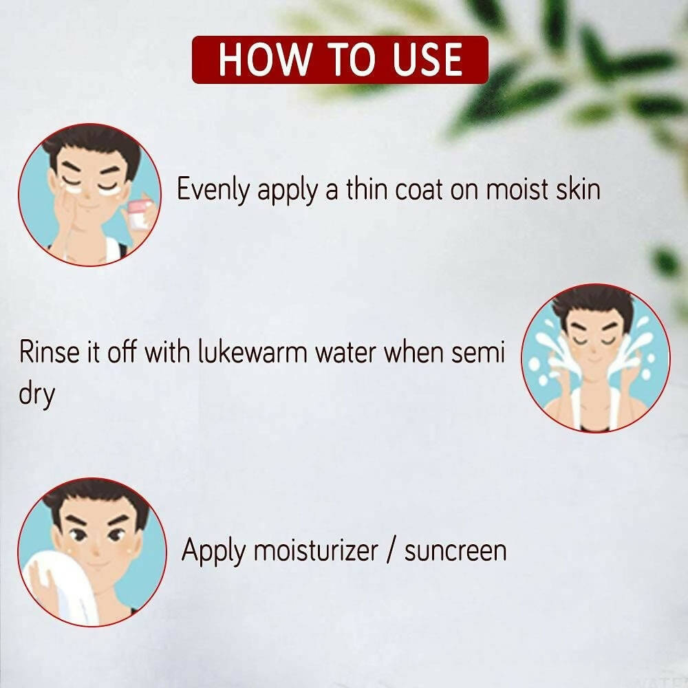 NutriGlow NATURAL'S Bamboo Charcoal Face Pack | Grocsy