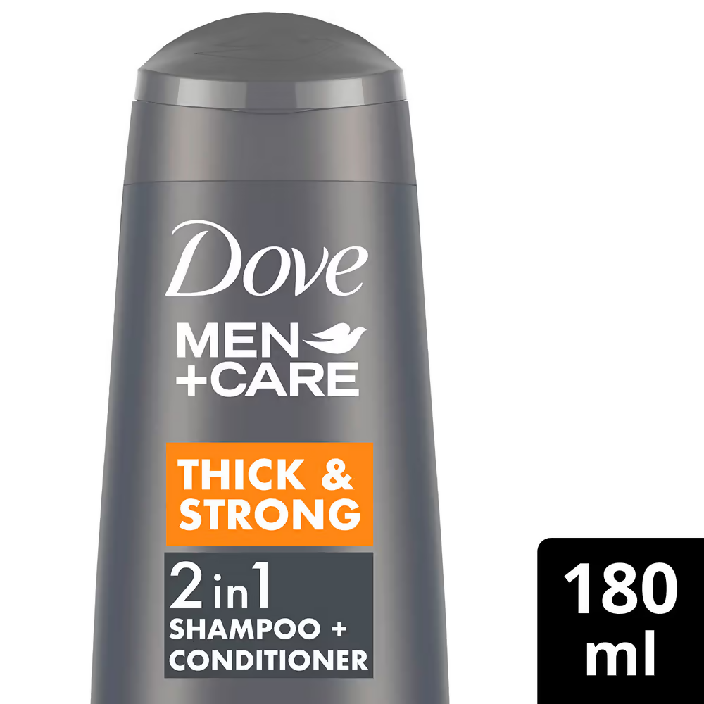 Dove Men + Care Thick & Strong 2 In 1 Shampoo + Conditioner | Grocsy