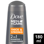 Dove Men + Care Thick & Strong 2 In 1 Shampoo + Conditioner | Grocsy