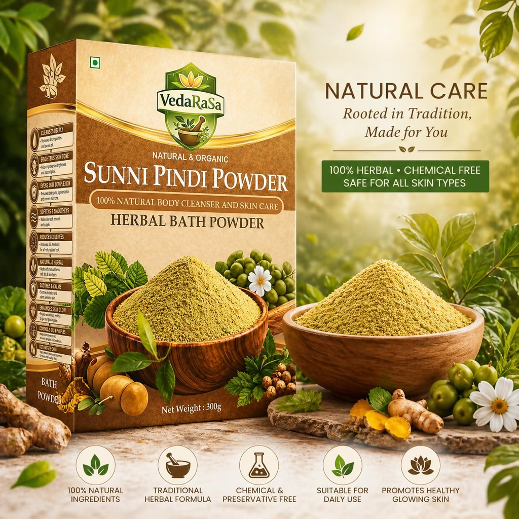 VedaRasa Sunni Pindi Herbal Bath Powder | Grocsy