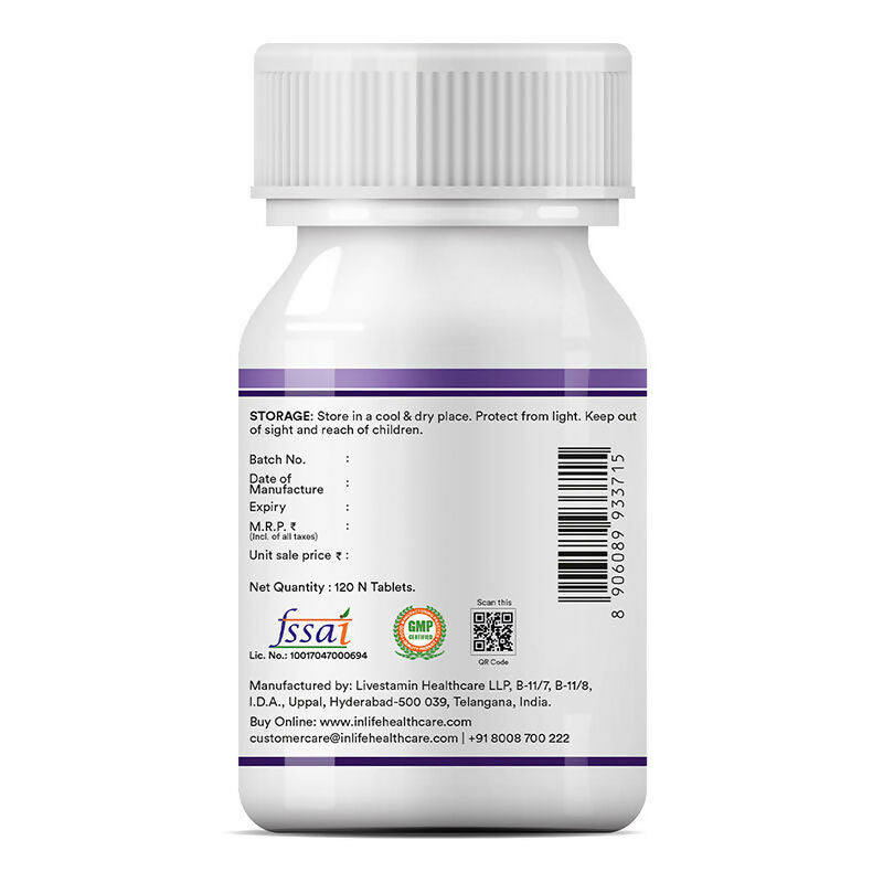 Inlife Melatonin 3mg Tablets to Promotes Sleep and Relaxation | Grocsy