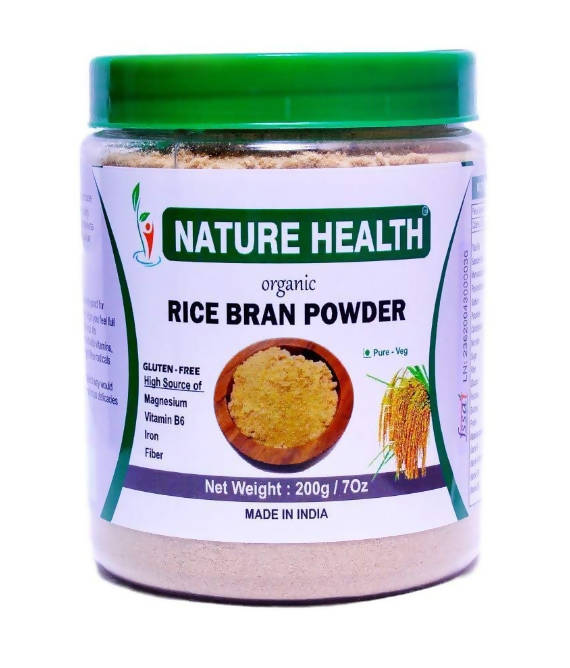 Nature Health Organic Purified Rice Bran Powder | Grocsy