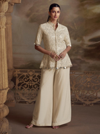 Anaita White Georgette Readymade Suit with Embroidery Work | Grocsy