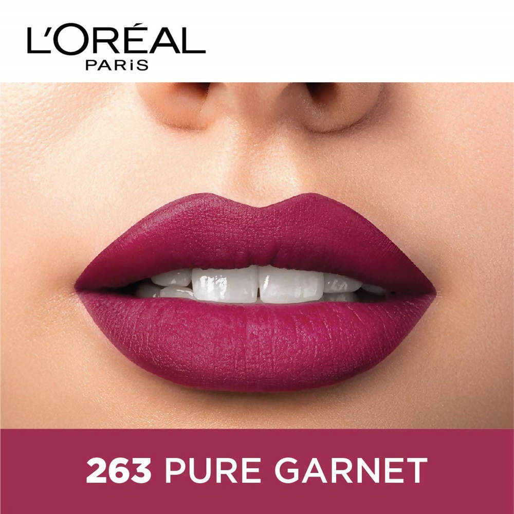 L'Oreal Paris Color Riche Moist Matte Lipstick - 263 Pure Garnet | Grocsy