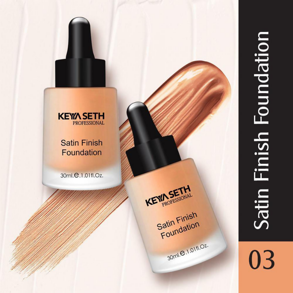 Keya Seth Aromatherapy Professional Satin Finish Foundation - Shade 3 | Grocsy