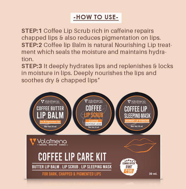 Volamena Coffee Lip Care Kit | Grocsy