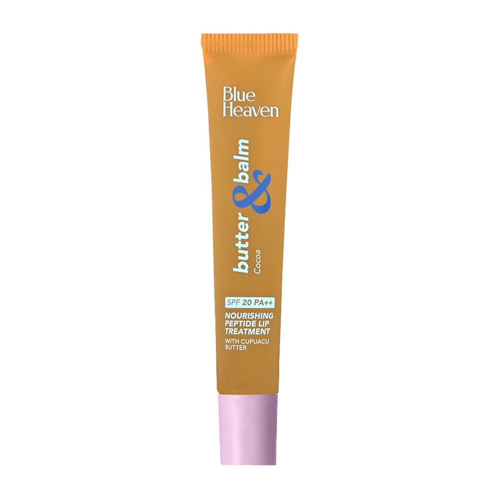 Blue Heaven Butter & Balm Peptide Based Tinted Lip Balm With Spf 20 Pa++ - Cocoa | Grocsy