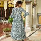 PartyWear Designer Mint Cream Pure Maslin Palazzo Suit - Anbazaar | Grocsy