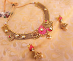 Multicolor Antique Stylish Necklace Set | Grocsy