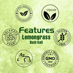 VedicAyurveda Lemongrass Bath Salt | Grocsy