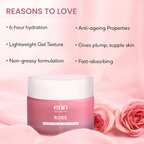Enn Rose Ultra Light Hydrating Gel Face Cream Moisturizer For Soft & Glowing Skin With Rose Oil | Grocsy