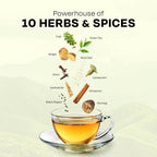 Auric Desi Kahwa Green Tea | 8 Real Ayurvedic Herbs & Rock Salt | Immunity Booster | Improves Digestion | Grocsy