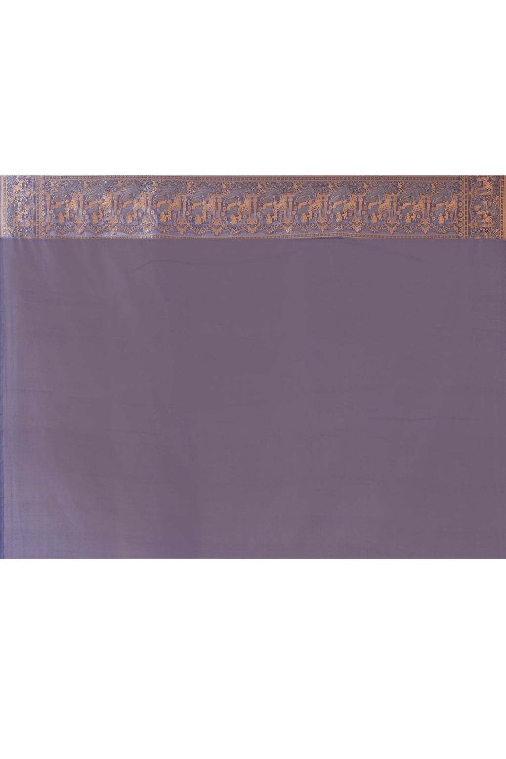 Joban Fashion Lavender Pure Katan Pure Handloom Banarasi Silk Saree | Grocsy