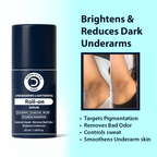 Dermistry AHA Kojic Acid Licorice Niacinamide Underarms Lightening Deodorant Roll On Serum Dark Spots Pigmentation | Grocsy