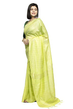 Mominos Fashion Light Parrot Green Color Bhagalpuri Saree | Grocsy
