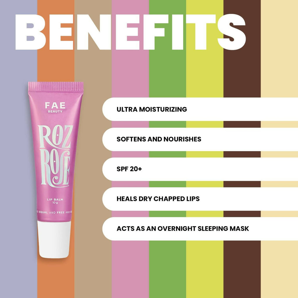 FAE Beauty Roz Rose Lip Balm SPF 20+ - Sheer Baby Pink | Grocsy