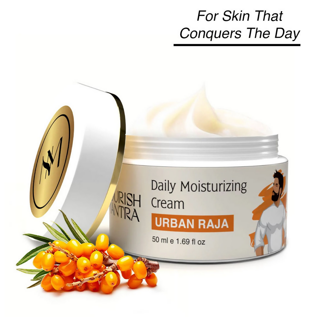 Nourish Mantra Urban Raja Daily Moisturizing Face Cream with Hyaluronic Acid & Niacinamide | Grocsy