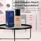 CVB Ft-808 Natural Anti Pollution Peach Cream Foundation Oil-Free | Grocsy
