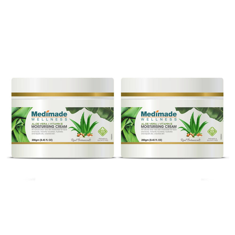 Medimade Wellness Aloe Vera & Vitamin E Moisturising Cream | Grocsy