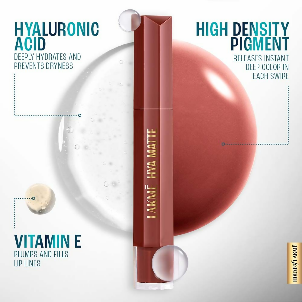 Lakme 9to5 Hya Matte Liquid Lipstick + Hyaluronic Acid - Coffee Break | Grocsy