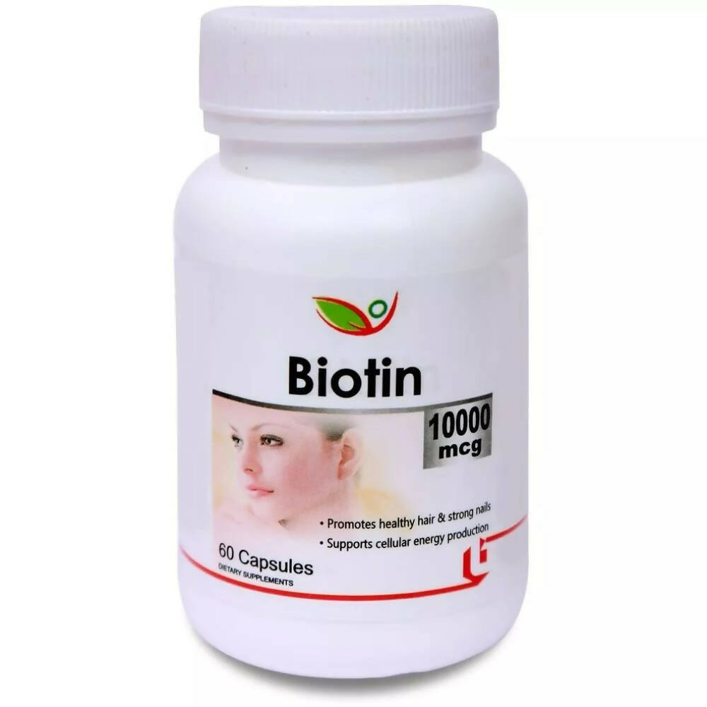 Biotrex Biotin 10000mcg Capsule For Hair, Skin & Nails | Grocsy
