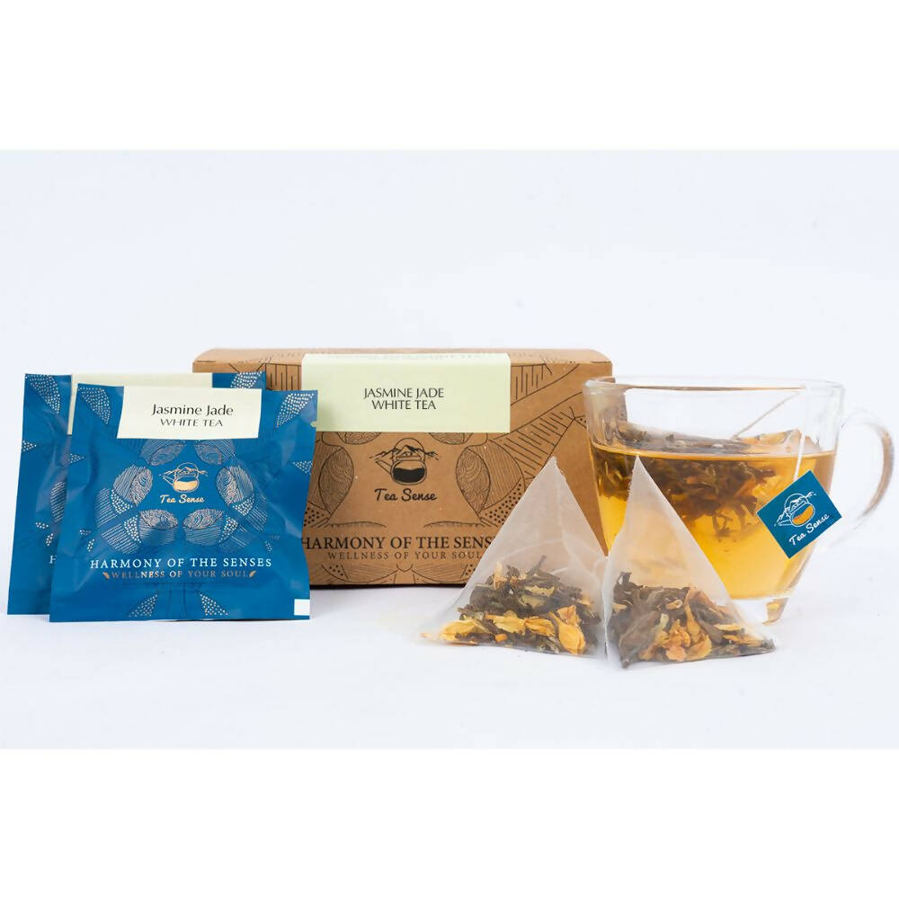 Tea Sense Jasmine White Tea Bags Box | Grocsy