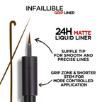 L'Oreal Paris Infaillible Grip 24H Matte Liquid Liner - 03 Brown | Grocsy