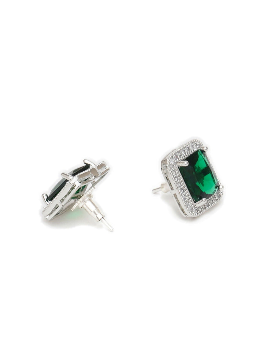 stone stud (green) - Ruby Raang