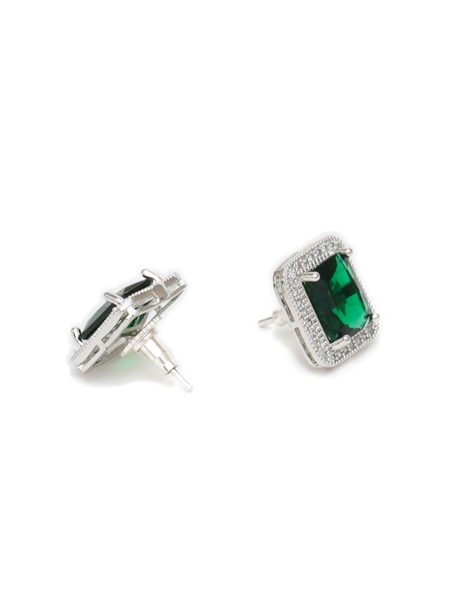 stone stud (green) - Ruby Raang