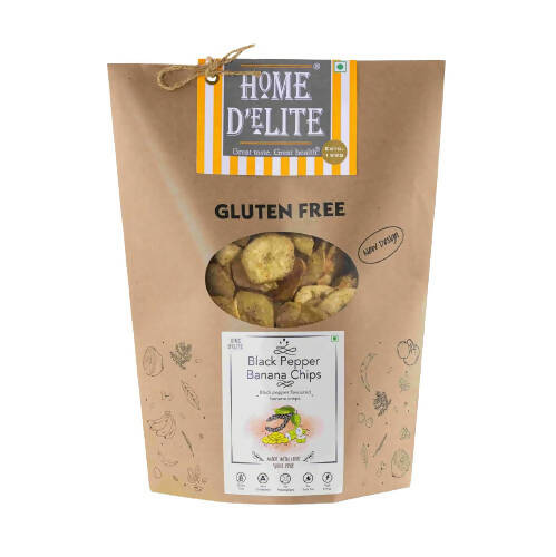 Home D'elite Black Pepper Banana Chips (Round) | Grocsy