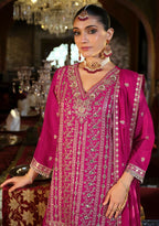 Anaita Rani-Pink Heavy Chinon Readymade Palazzo Suit with Heavy Embroidery Work | Grocsy