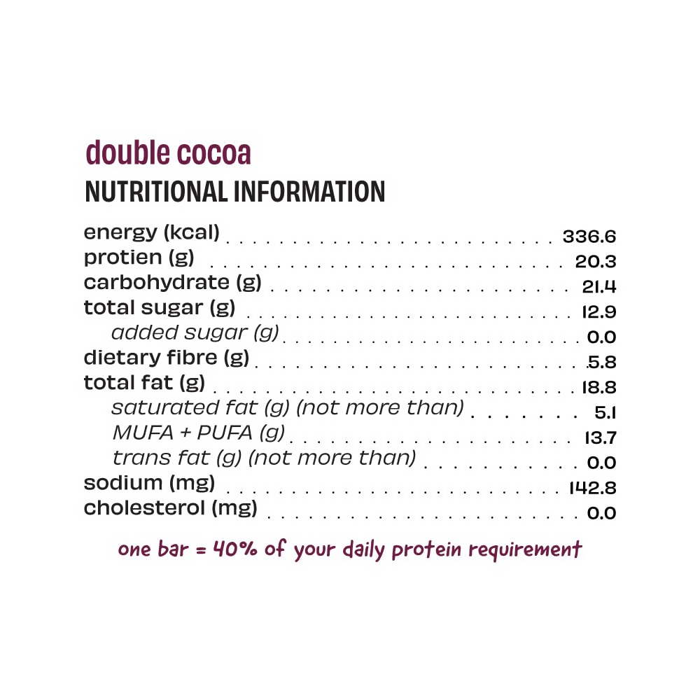 The Whole Truth High Protein Double Cocoa Protein Bar | Grocsy
