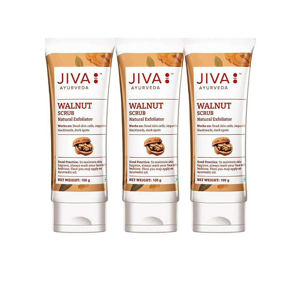 Jiva Ayurveda Walnut Scrub | Grocsy