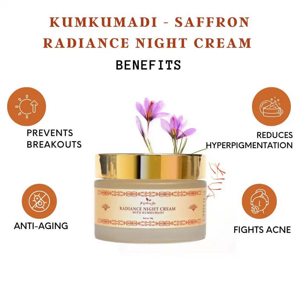 The Wellness Shop Radiance Kumkumadi Night Cream | Grocsy