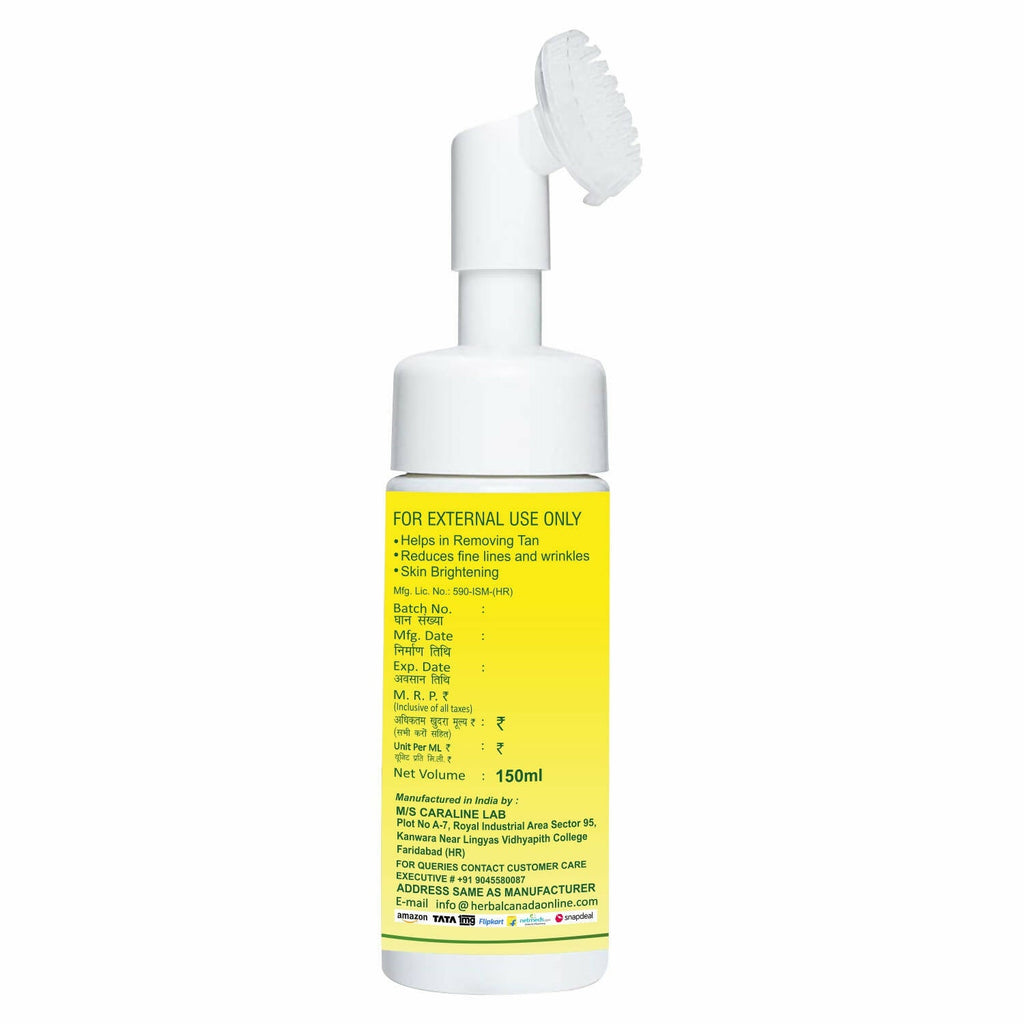 Herbal Canada Haldi Chandan Foaming Face Wash | Grocsy