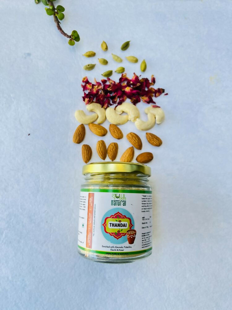 Shuddh Natural Ubtan Based Herbal Gulal and Ayurvedic Thandai Powder | Holi Gift Hamper | Grocsy
