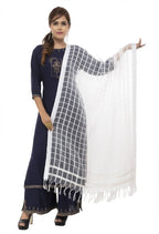 Mominos Fashion White Cotton Square Dupatta | Grocsy
