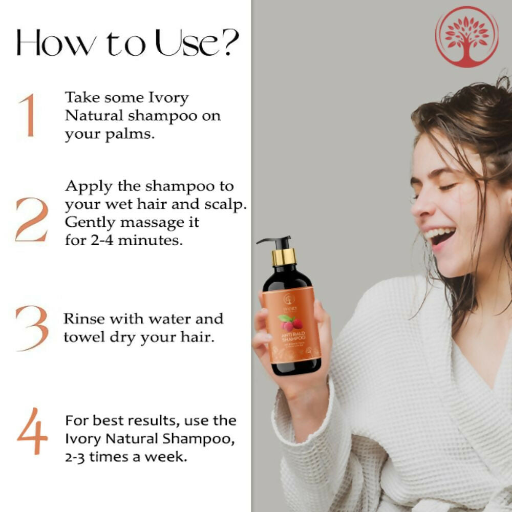Ivory Natural Bald Shampoo Organic For Loss Of Hair And Get Fuller Thicker Hair | Grocsy