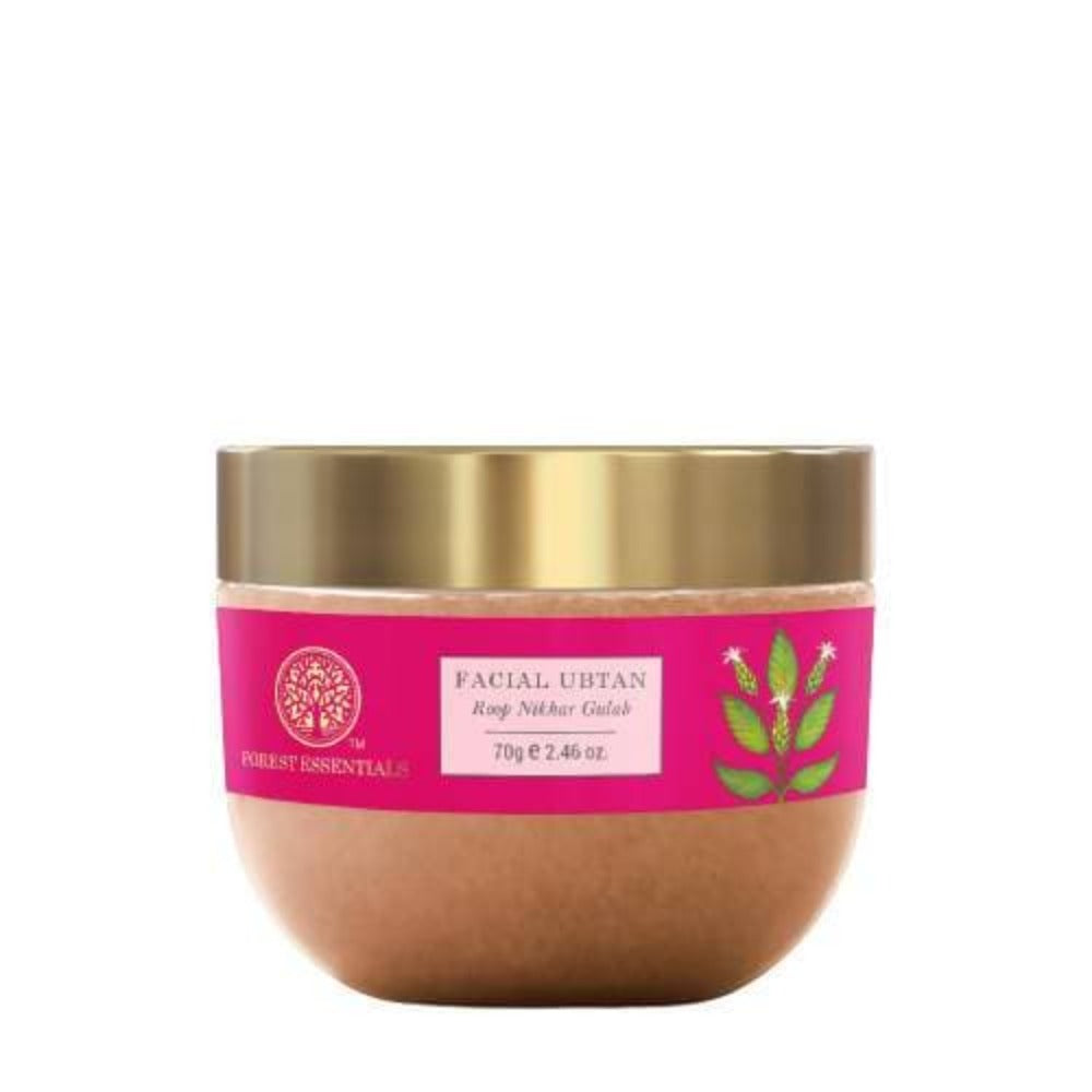 Forest Essentials Facial Ubtan Roop Nikhar & Gulab | Grocsy