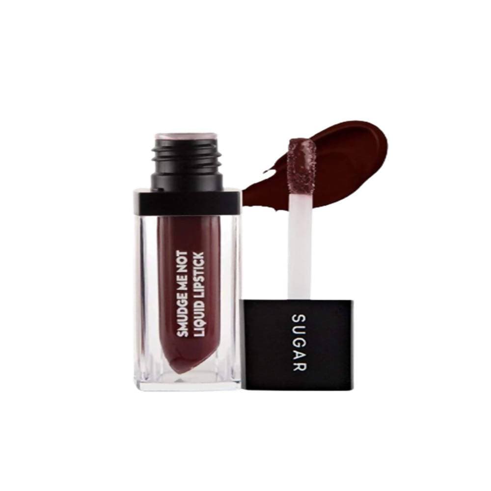 Sugar Smudge Me Not Liquid Lipstick - Aubergine Queen (Blackened Burgundy) | Grocsy