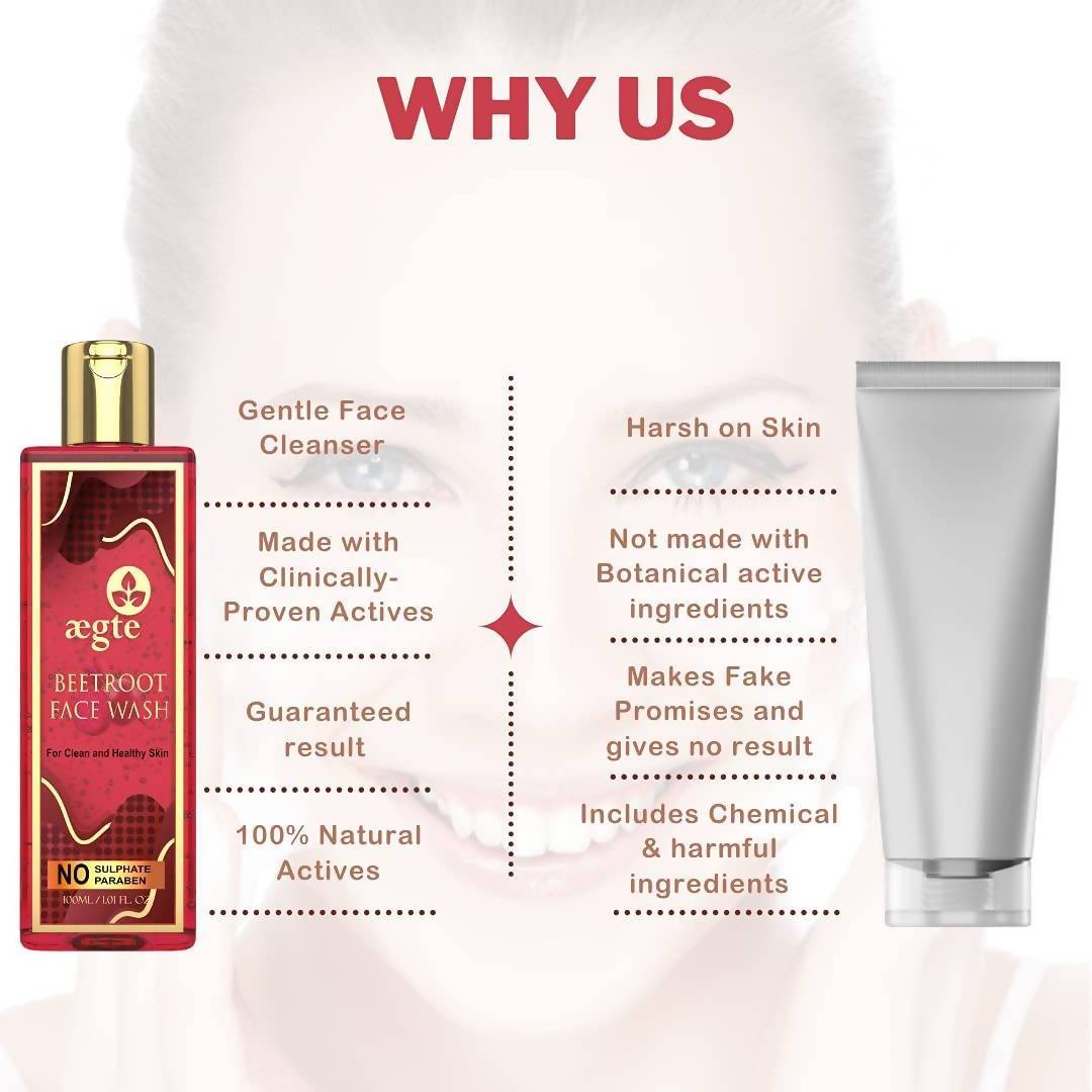 Aegte Beetroot Face Wash | Grocsy