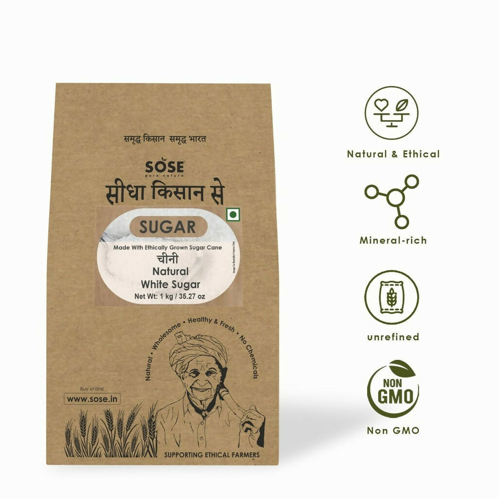 Gir Sidha Kisan Se Natural White Sugar | Grocsy