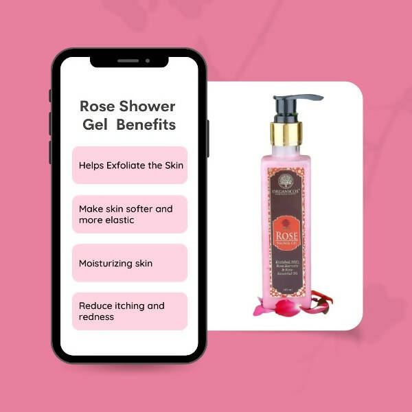 Organicos Rose Shower Gel | Grocsy
