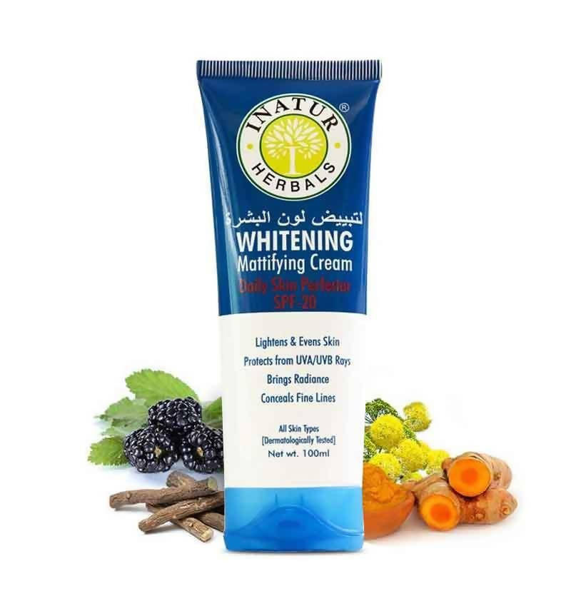 Inatur Whitening Mattifying Cream SPF 20 | Grocsy