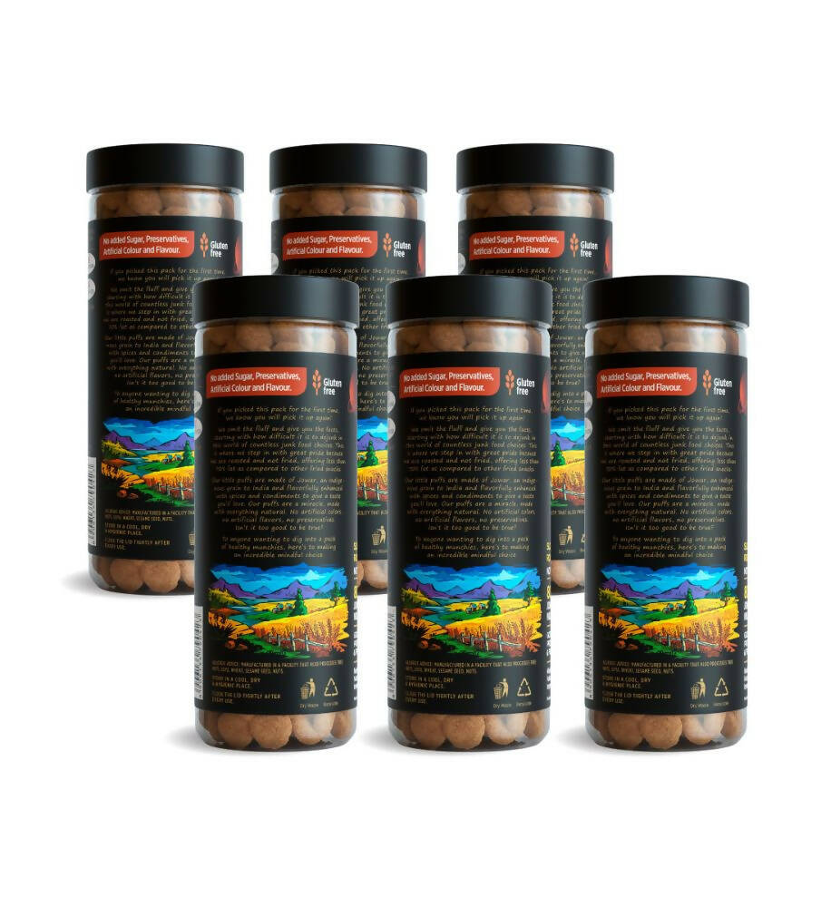 Eatopia Superfoods Jowar Puffs - Mood Masala | Grocsy
