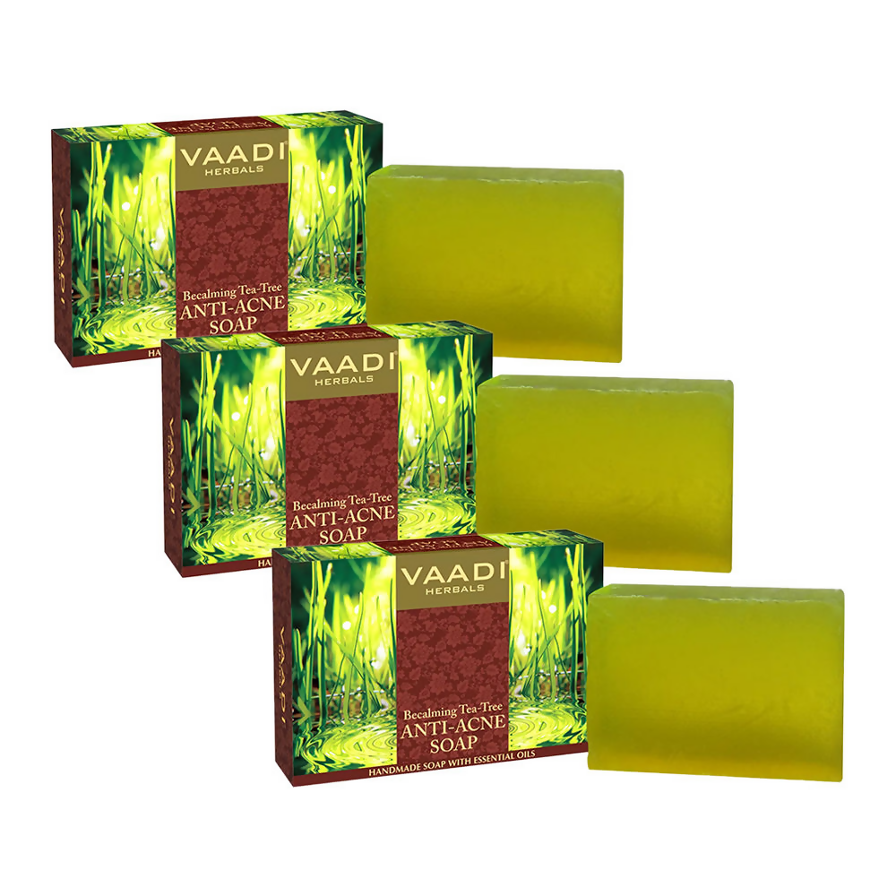 Vaadi Herbals Anti-Acne Soap With Becalming & Tea Tree Oil | Grocsy