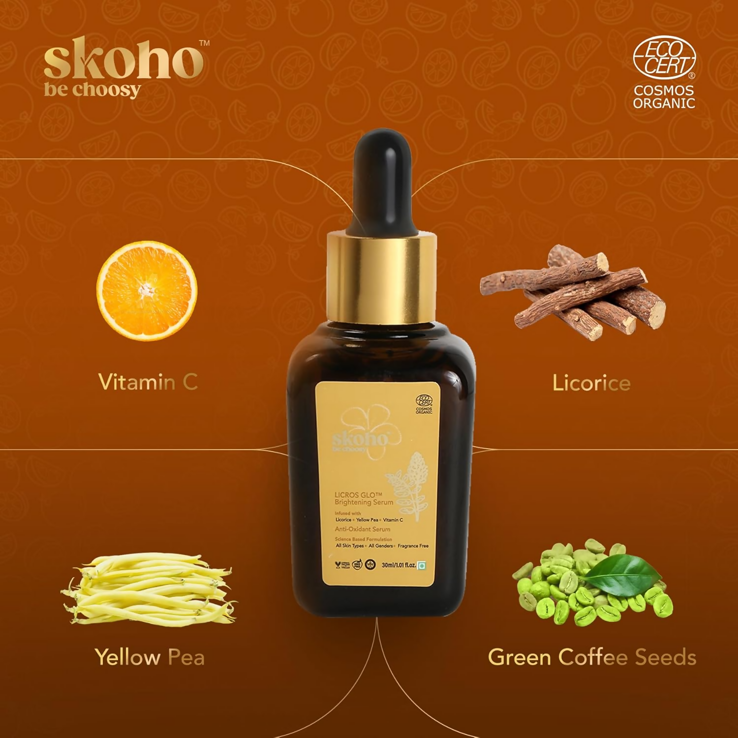 SKOHO Organic Vitamin C Face Serum | Grocsy